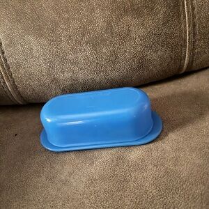Tupperware Blue Butter Dish